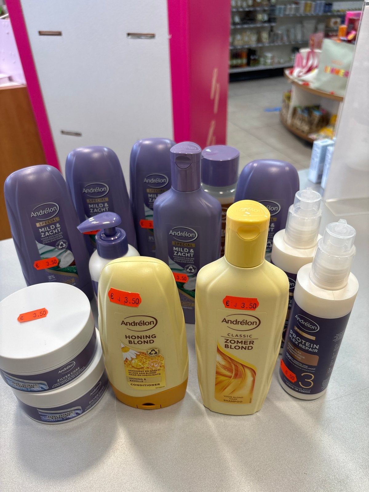 13 stuks Andrélon haarverzorging - diverse varianten, Ophalen of Verzenden, Nieuw, Shampoo of Conditioner