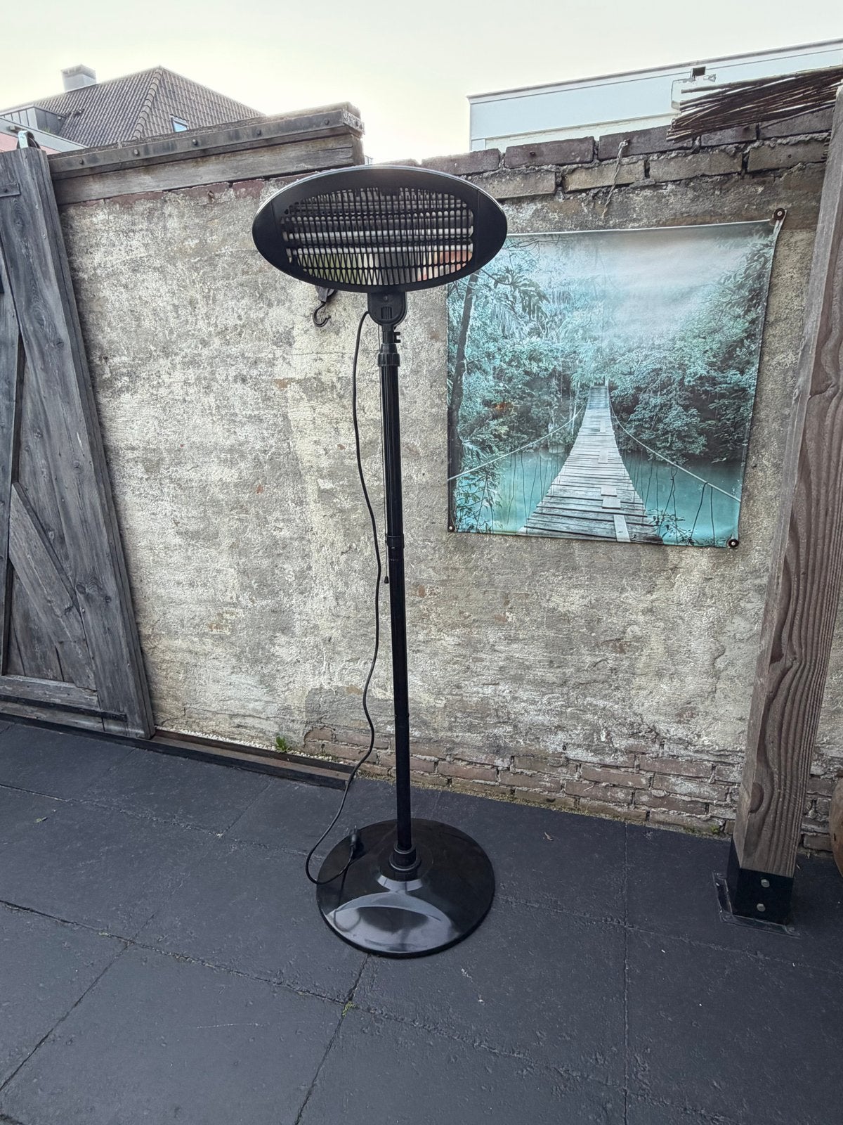 Sunred Terrasverwarmer Staand - Elektrisch 2000W, Elektrisch, Draaibaar, Vloer, Ophalen of Verzenden
