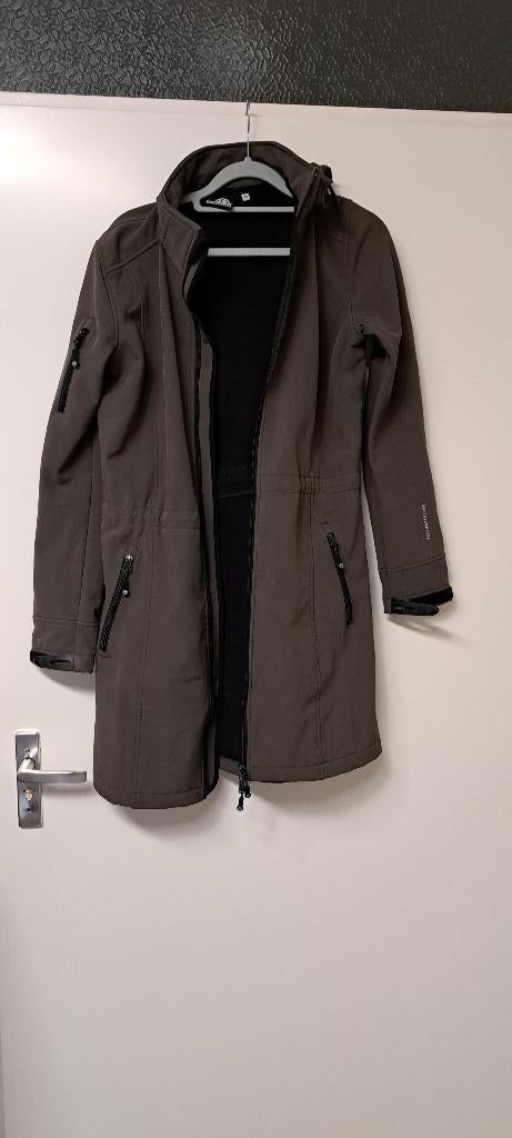 te koop grijze adventure line jas maat 38 zwere stof zacht, Kleding | Dames, Jassen | Zomer, Maat 38/40 (M), Nieuw, Ophalen of Verzenden