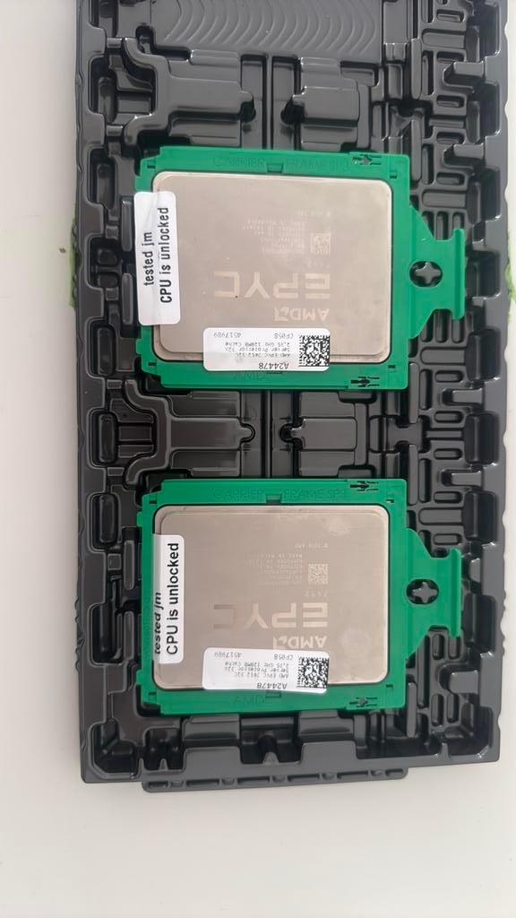 2x AMD EPYC server CPU’s – getest en werkend (SP3 socket), Verzenden, Zo goed als nieuw, DDR2