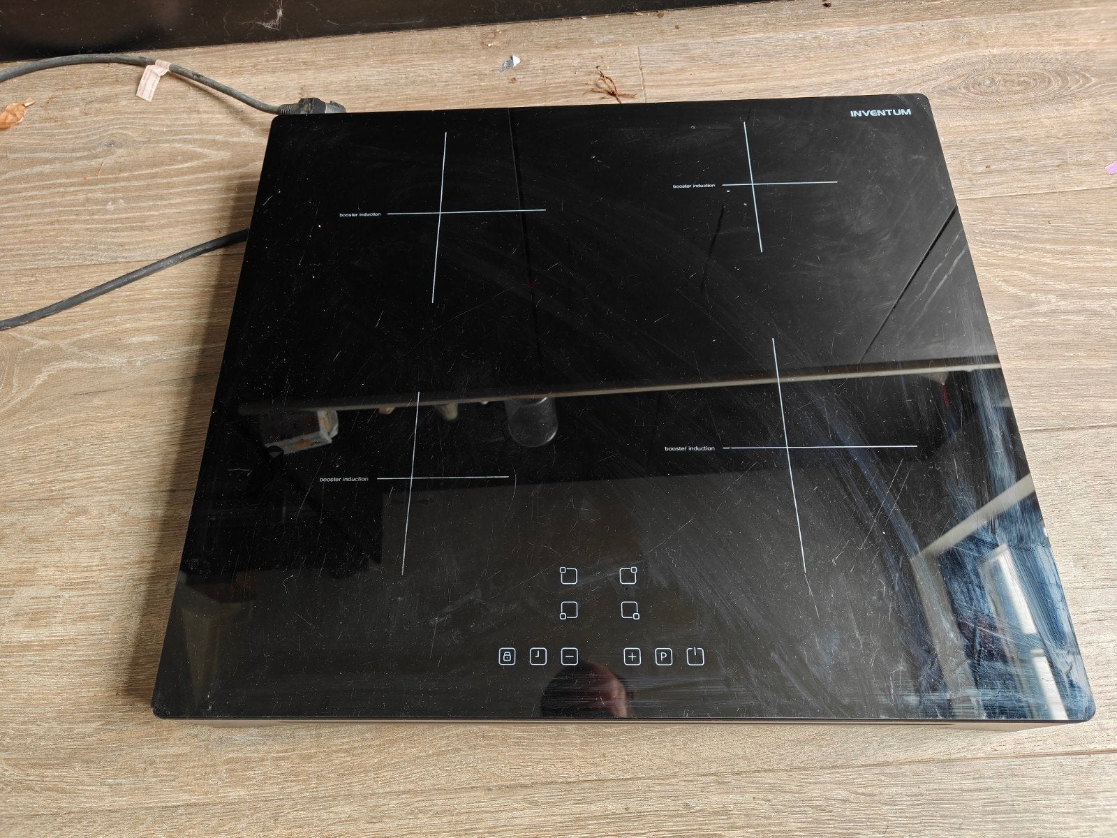 Inventum VKI6010ZWA kookplaat, Ophalen, Gebruikt, 4 kookzones, Inductie