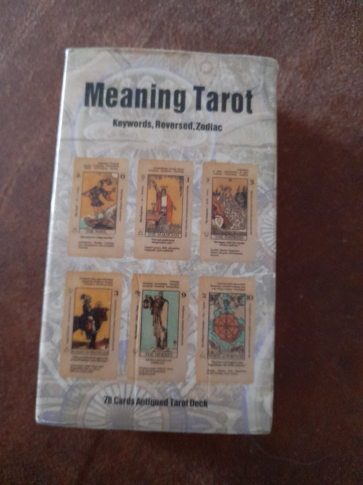 Meaning Tarot Kaarten - Keywords, Reversed, Zodiac, Onbekend, Tarot of Kaarten leggen, Ophalen of Verzenden, Zo goed als nieuw
