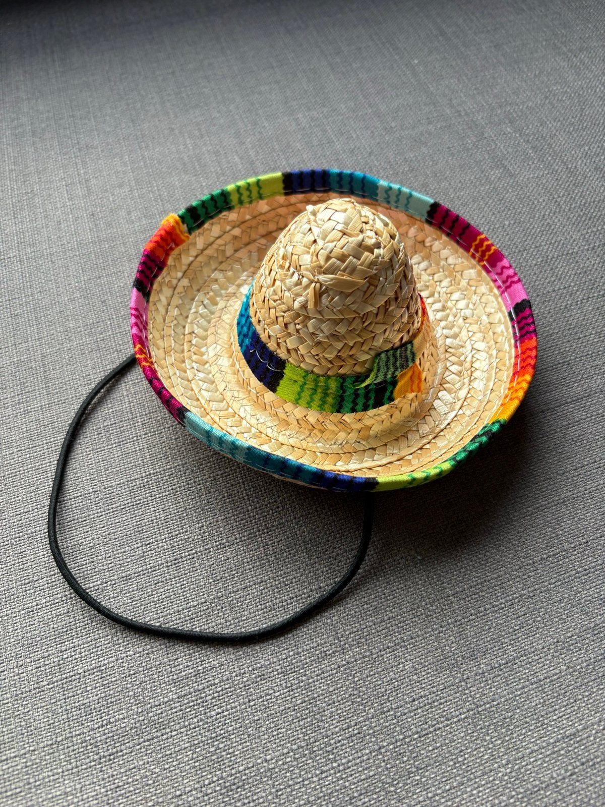Mini Sombrero - Feestelijke Strohoed voor Huisdieren/Decorat, Ophalen of Verzenden, Zo goed als nieuw