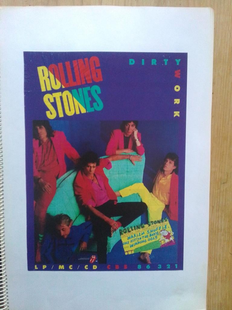 Rolling Stones Plakboek - Dirty Work Tijdperk, Boeken, Ophalen of Verzenden, Gelezen, Artiest, Onbekend