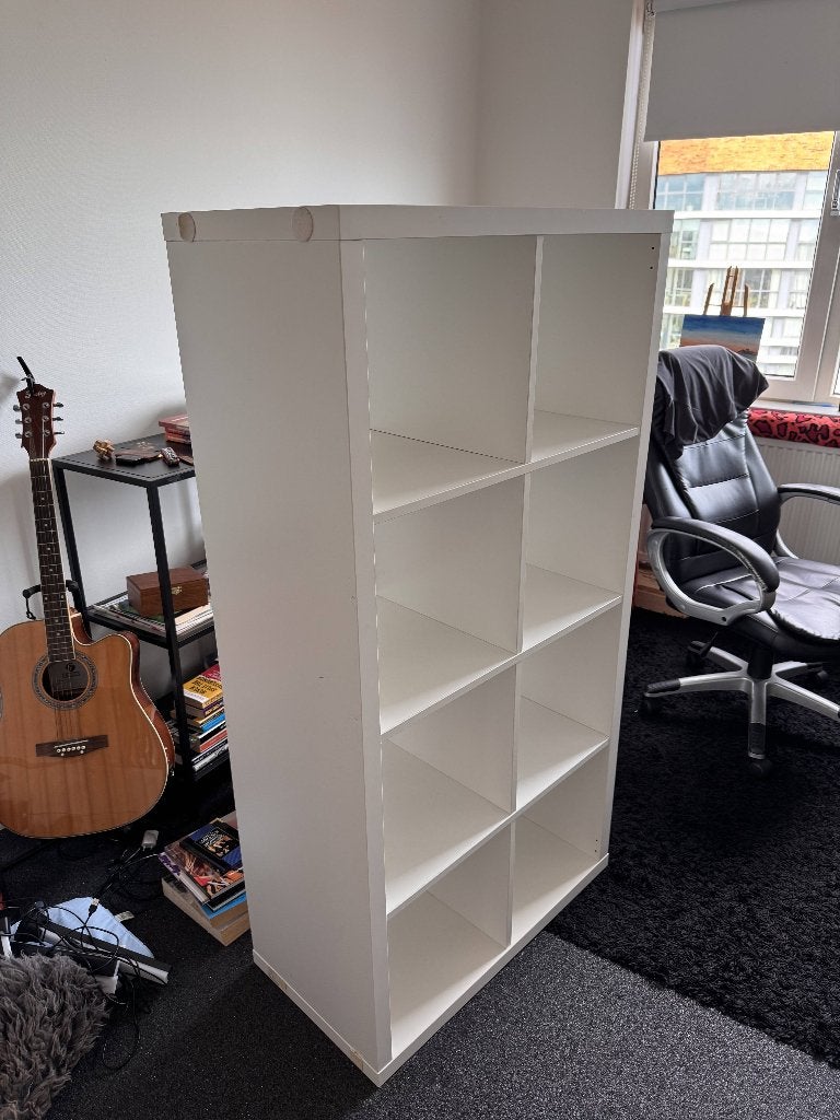 IKEA Kallax Kast wit, Ophalen, Gebruikt, Modern, functioneel, 100 tot 150 cm