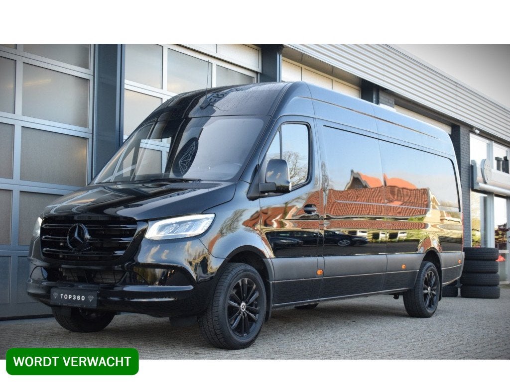 Mercedes-Benz Sprinter 319 3.0 CDI L4 (!) DubbelCabine EURO6, Auto's, Automaat, Achterwielaandrijving, Gebruikt, Zwart
