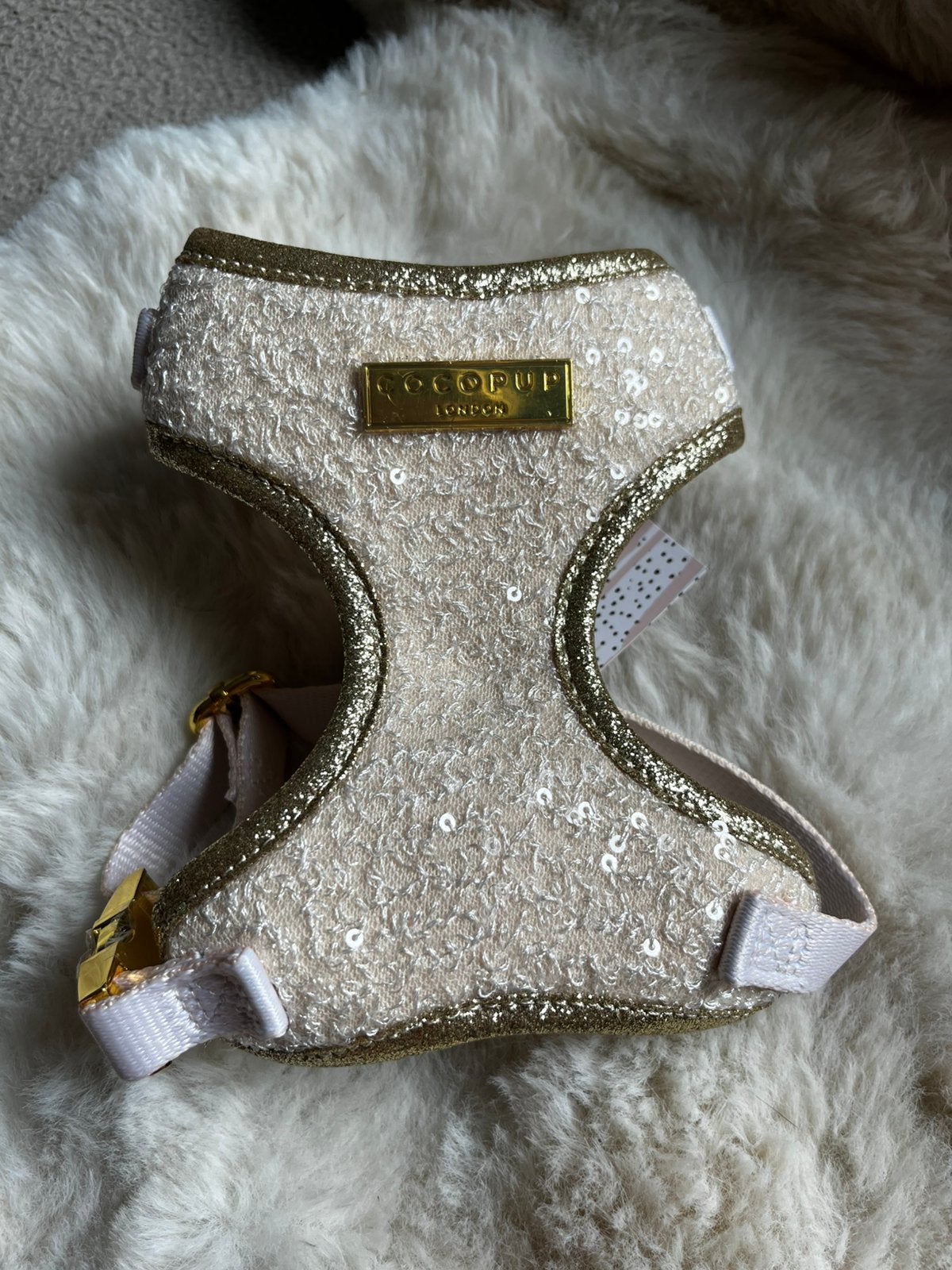 Cocopup hondentuigje sparkle season gold xxs, Ophalen of Verzenden, Nieuw, Hondenriem