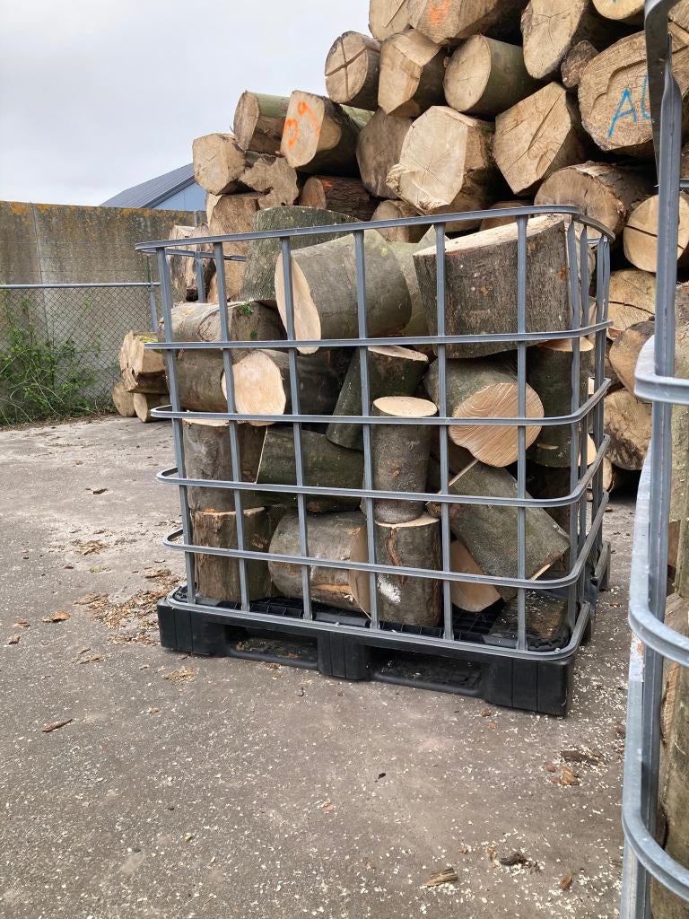 brandhout stammen blokken, Tuin en Terras, Haardhout, Blokken, Overige houtsoorten, 6 m³ of meer, Ophalen