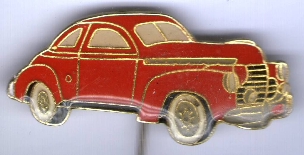 Chevrolet Coupe email op koper auto speldje ( J_074), Ophalen of Verzenden, Zo goed als nieuw, Transport, Speldje of Pin
