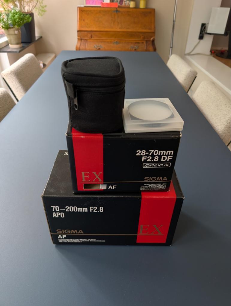 Sigma 28-70mm f/2.8 en 70-200mm f/2.8 APO EX HSM lenzen, Ophalen of Verzenden, Zo goed als nieuw, Standaardlens, Zoom