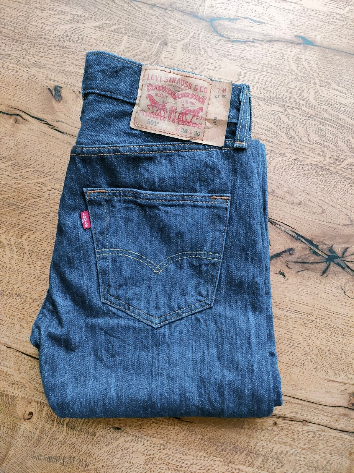 Levi Strauss & Co Jeans - Maat 28x30 - Donkerblauw, Ophalen of Verzenden, Nieuw, Blauw, W32 (confectie 46) of kleiner