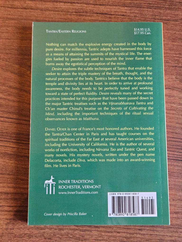 Daniel Odier Desire Tantra The tantric path to awakening, Boeken, Spiritualiteit algemeen, Daniel Odier, Overige typen, Ophalen of Verzenden