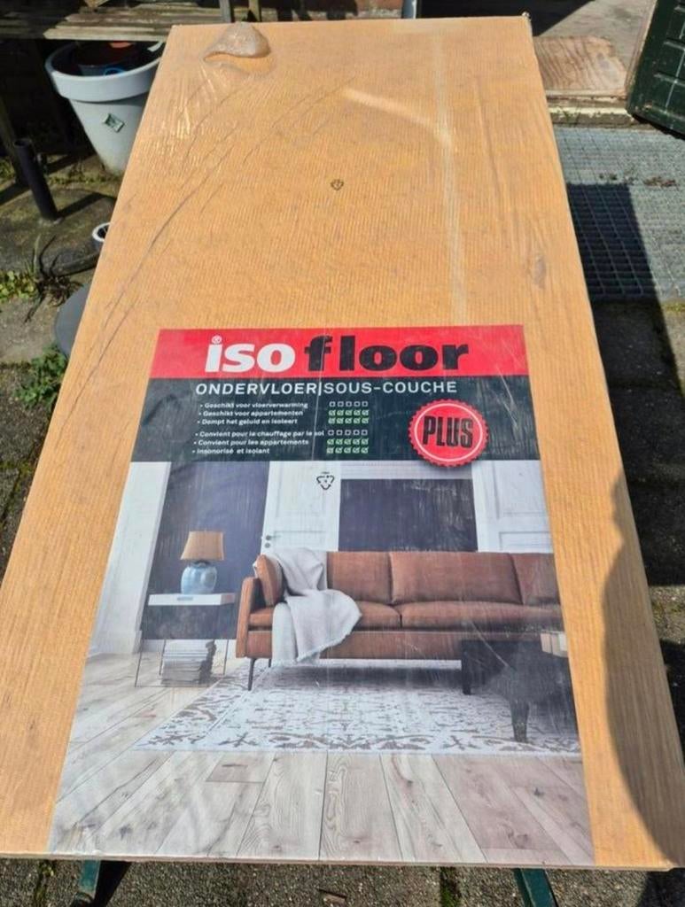 2 nieuwe pakken ondervloer Isofloor Plus, Ophalen, Overige materialen, 30 cm of meer, 50 tot 150 cm
