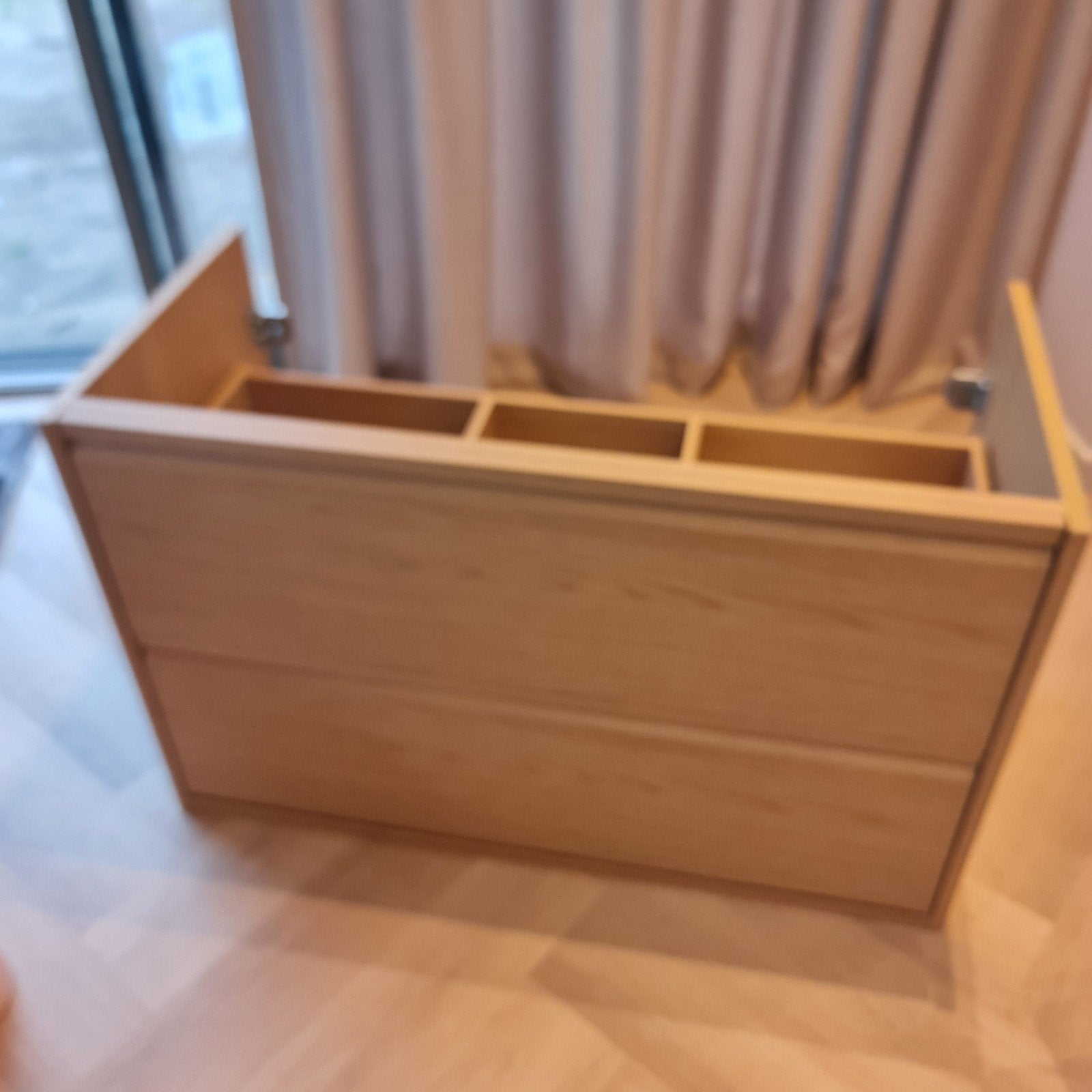 IKEA Angsjon wastafelmeubel eiken, Huis en Inrichting, Badkamer | Badkamermeubels, Nieuw, Minder dan 100 cm, Wastafelkast, 25 tot 50 cm