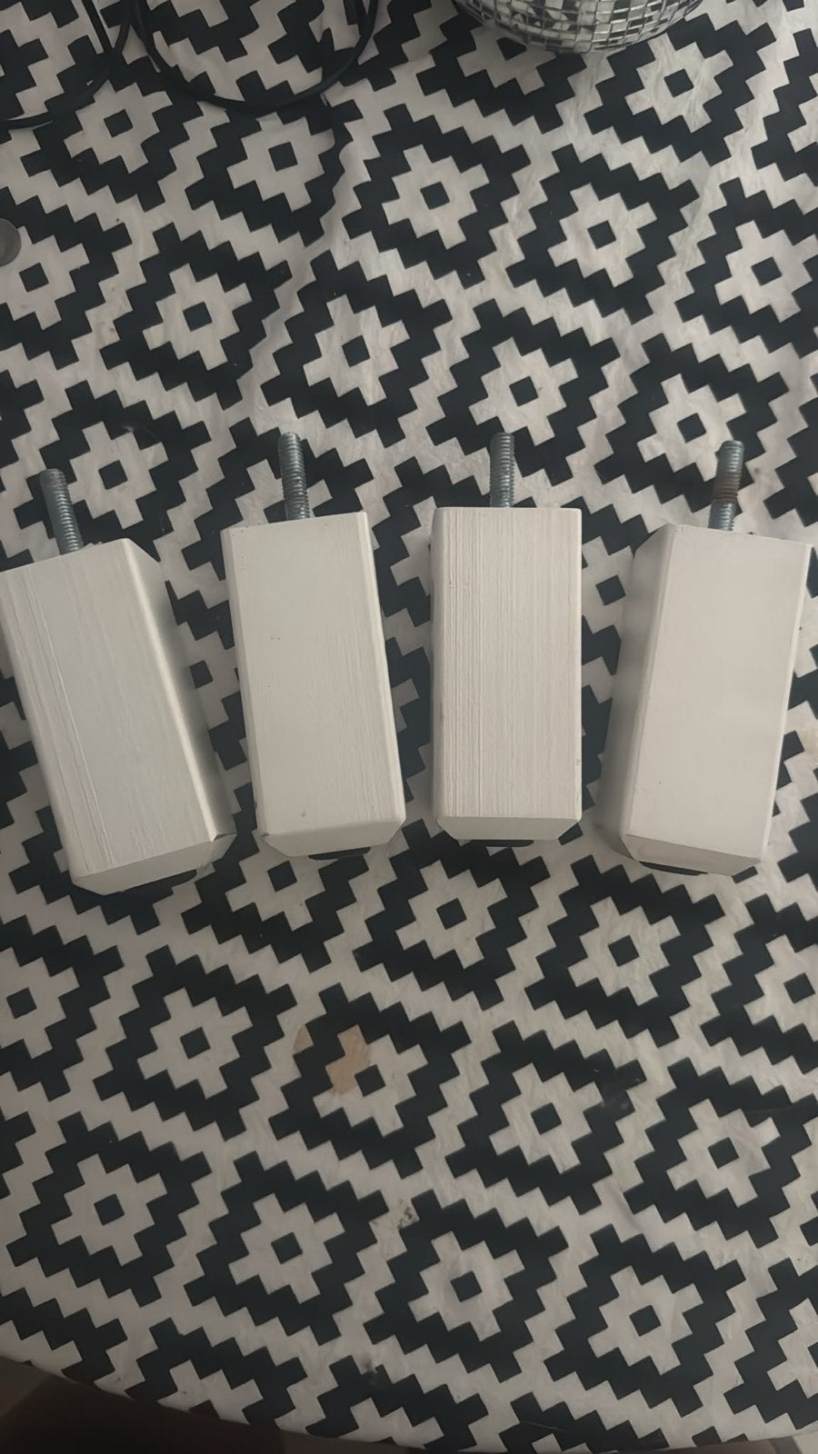 Ikea STUBBARP poten (4 stuks) voor BESTA, KALLAX, etc., Ophalen of Verzenden, Zo goed als nieuw, Wit, Hout