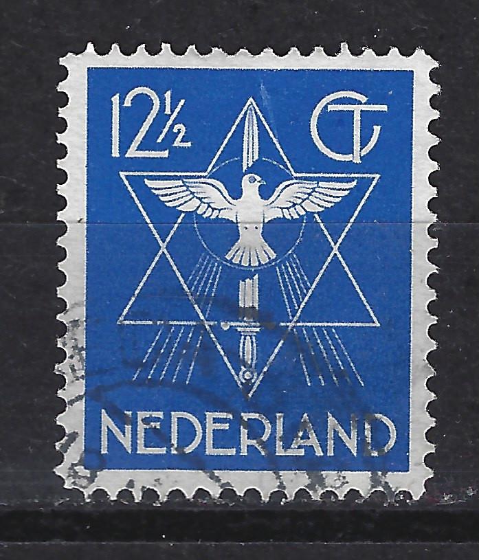 NVPH 256 geb Vredeszegel 1933 ; OUD NEDERLAND voor 10% CW, Ophalen of Verzenden, T/m 1940, Gestempeld