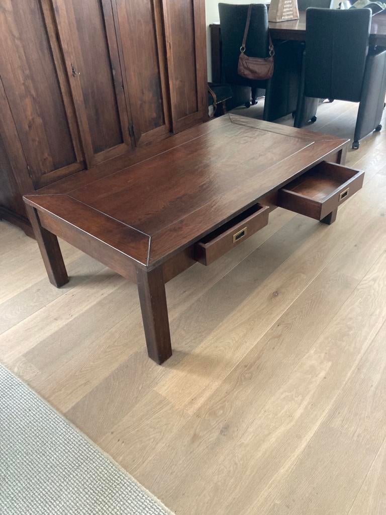 Salontafel mahonie, Ophalen, 100 tot 150 cm, 50 tot 100 cm, Zo goed als nieuw