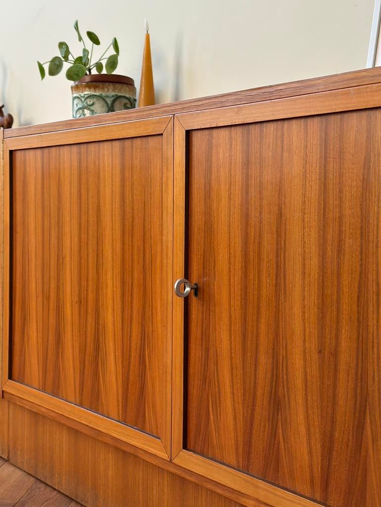 Vintage dressoir sideboard teak hout jaren 50/60/70, Ophalen, 50 tot 100 cm, 25 tot 50 cm, Gebruikt