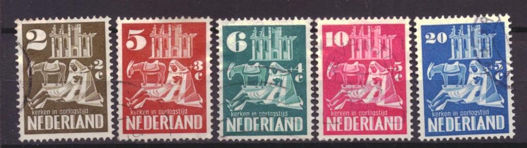 Nederland 556 t/m 560 Gestempeld! (1950), Postzegels en Munten, Postzegels | Nederland, Ophalen of Verzenden, Na 1940, Gestempeld