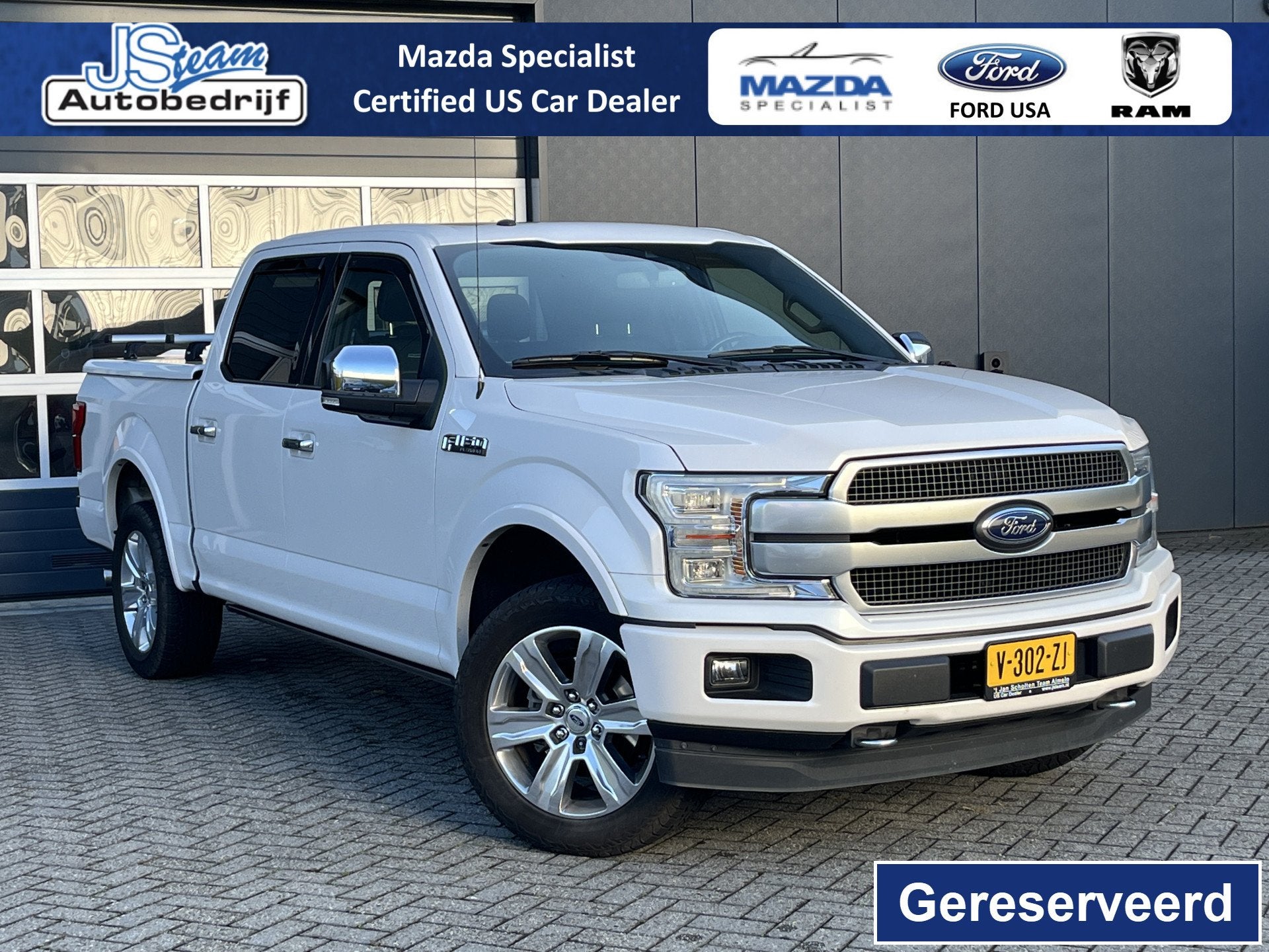 Ford USA F-150 Platinum EcoBoost 370PK SuperCrew | LPG | Laa, 12 maanden, Gebruikt, F-150, Wit