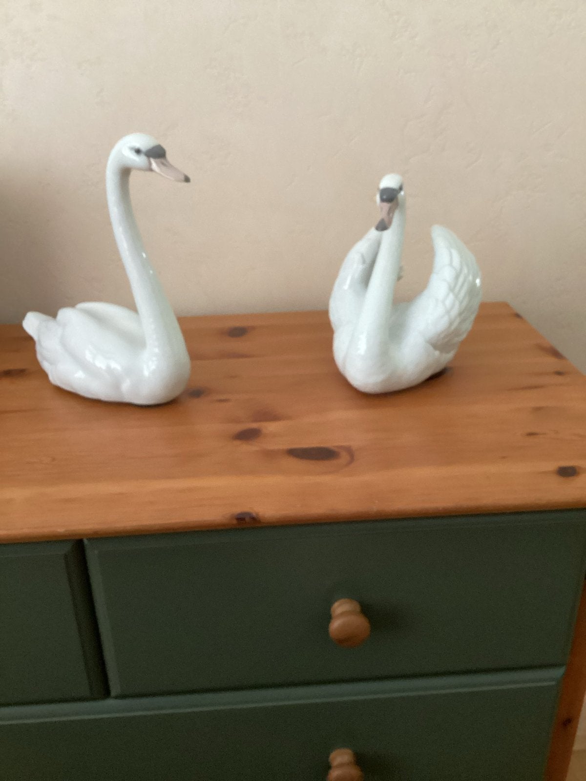 Lladro Zwanen Echtpaar - Perfecte Staat - 22 cm Hoog, Verzamelen, Beelden en Beeldjes, Ophalen of Verzenden, Zo goed als nieuw