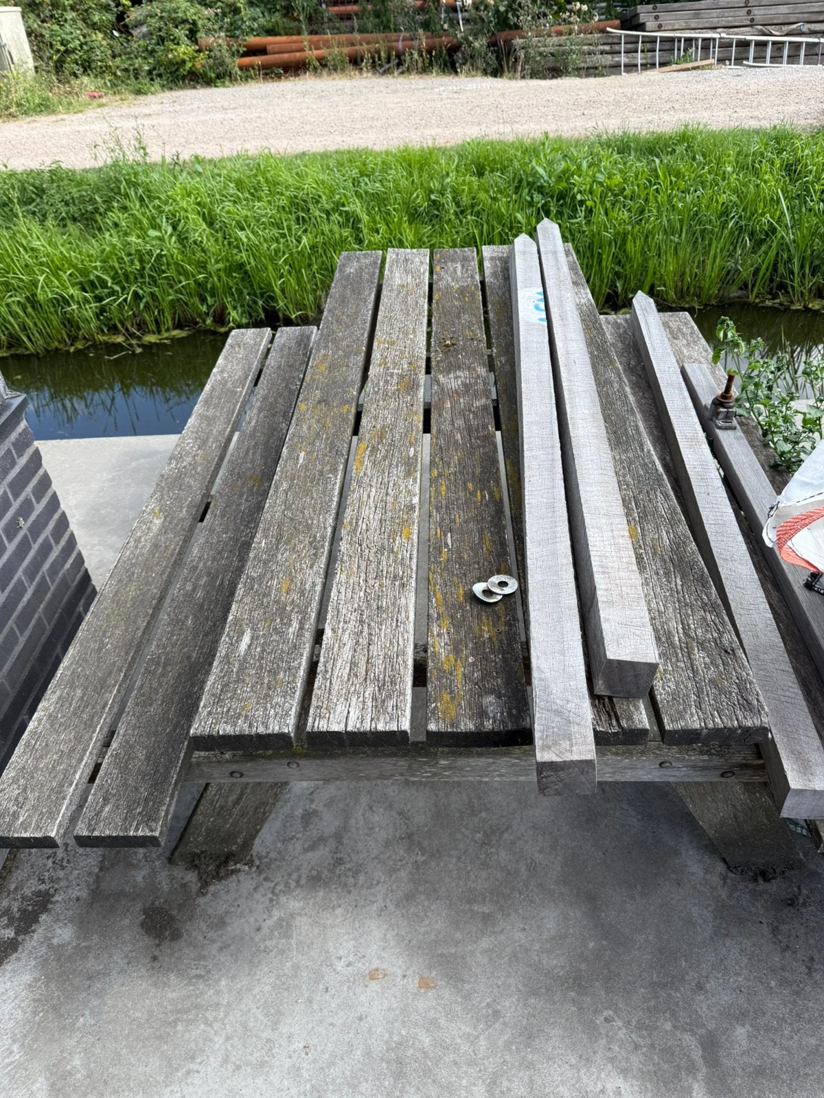 Picknick tafel gratis op te halen, Ophalen, Gebruikt, 250 cm of meer, Planken
