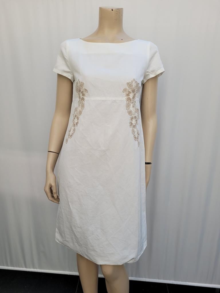 Max Mara jurk wit katoen maat 38/M, Maat 38/40 (M), Wit, Max Mara, Ophalen of Verzenden