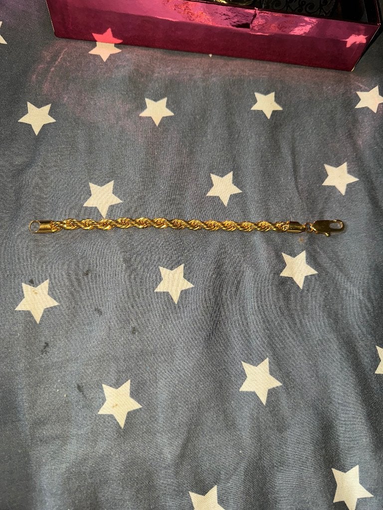 Gouden rope armband, Ophalen of Verzenden, Nieuw, Goud, Goud