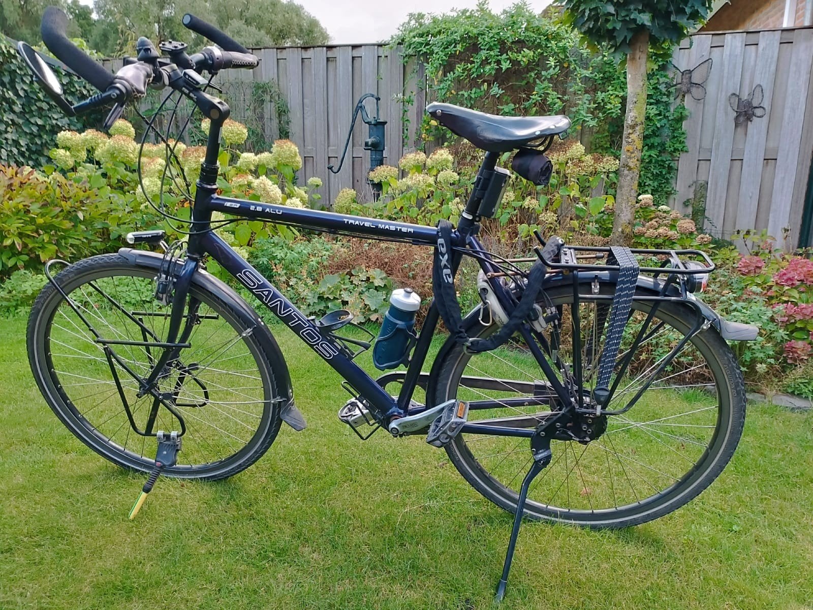Santos Travelmaster 2.8, Rohloff, 28 inch, Gebruikt, Velgrem, 57 tot 61 cm