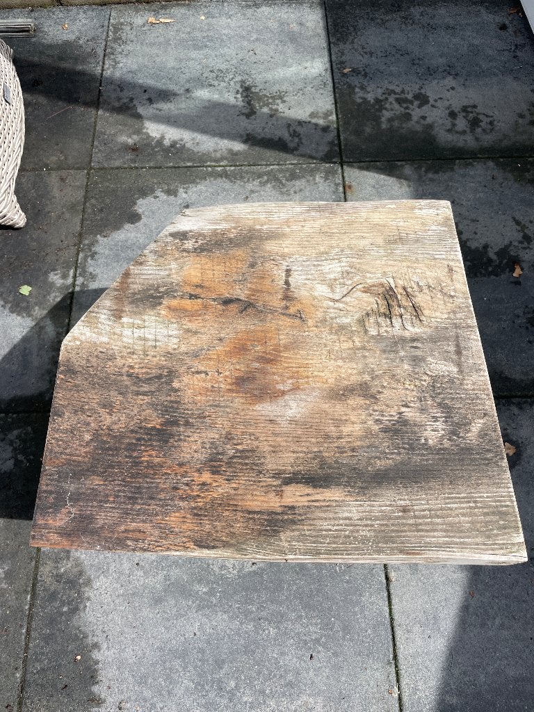 Bijzet tafel, Minder dan 55 cm, Gebruikt, Vierkant, Hout