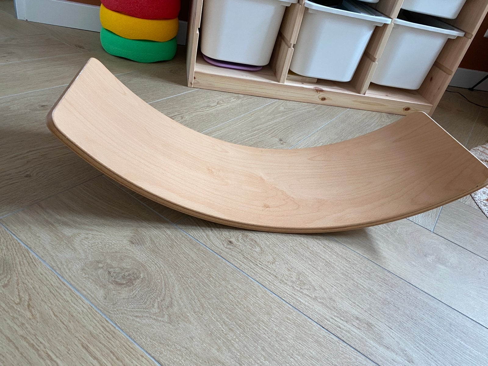 Houten balansbord BrubiEU | Stevig & duurzaam | wobbel, Kinderen en Baby's, Ophalen, Zo goed als nieuw, Bouwen
