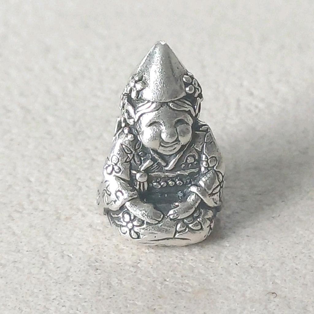 Zilveren 925 Ohm beads gnome geisha Chan, Sieraden, Tassen en Uiterlijk, Bedels, Verzenden, Zilver