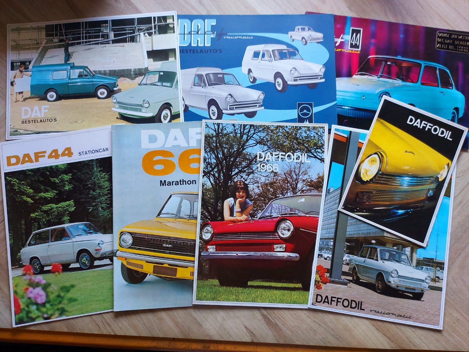 Daf folder verzameling 10 stuks vanaf jaren zestig, Ophalen of Verzenden, Zo goed als nieuw, Overige merken