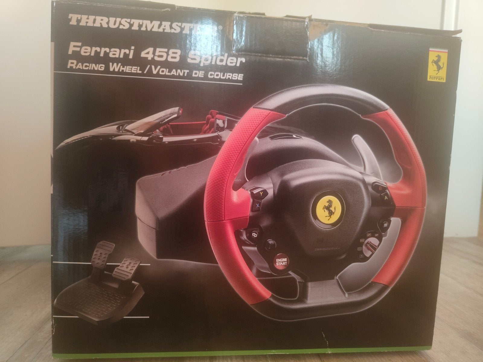 Ferrari 458 Spider Thrustmaster racestuur voor de Xbox, Ophalen of Verzenden, Zo goed als nieuw, Controller, Xbox Original