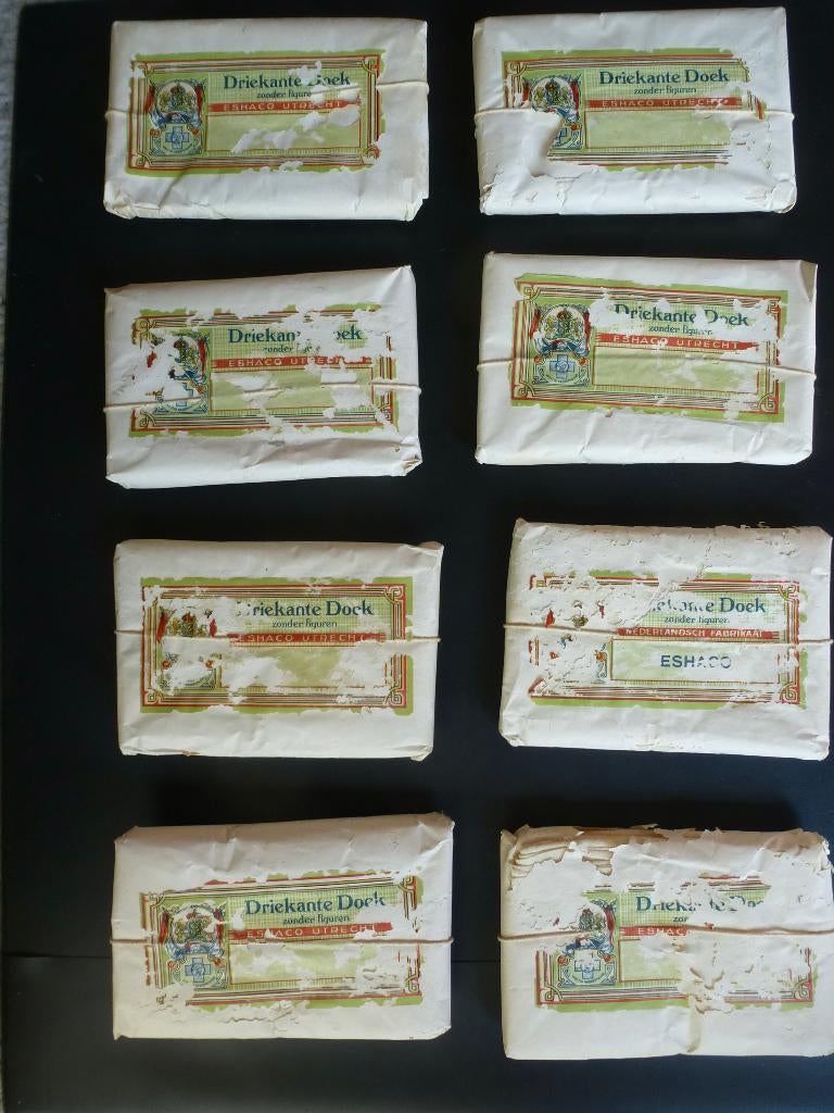 8 driekante doeken, Ophalen of Verzenden