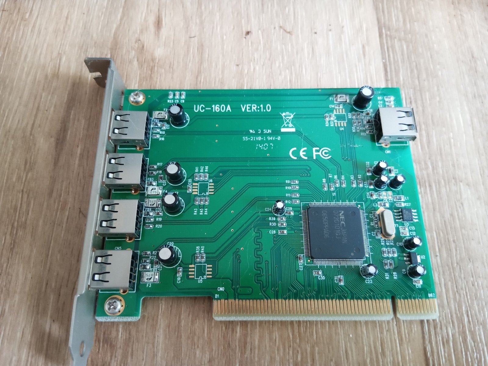 PCI USB hub 5 ports, Ophalen of Verzenden, Gebruikt
