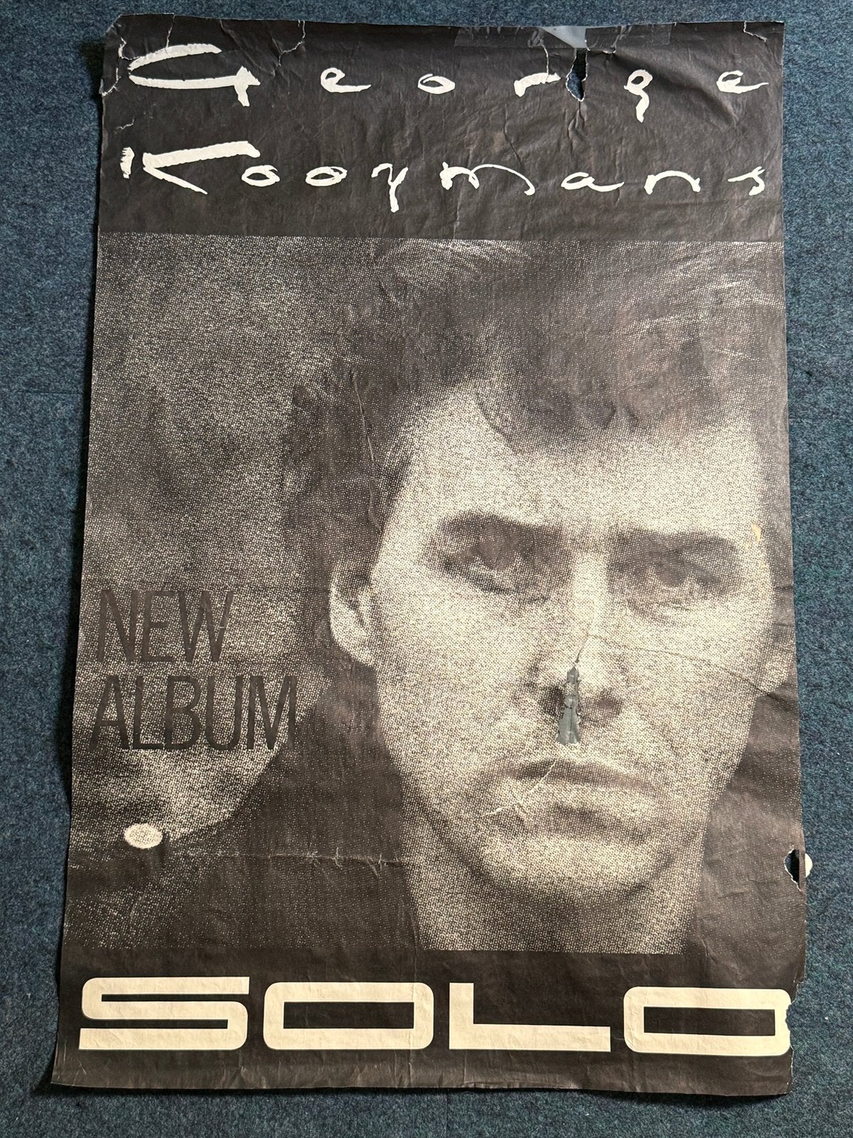 Poster George Kooymans /Golden Earring - Solo, Ophalen of Verzenden, A1 t/m A3, Muziek, Rechthoekig Staand