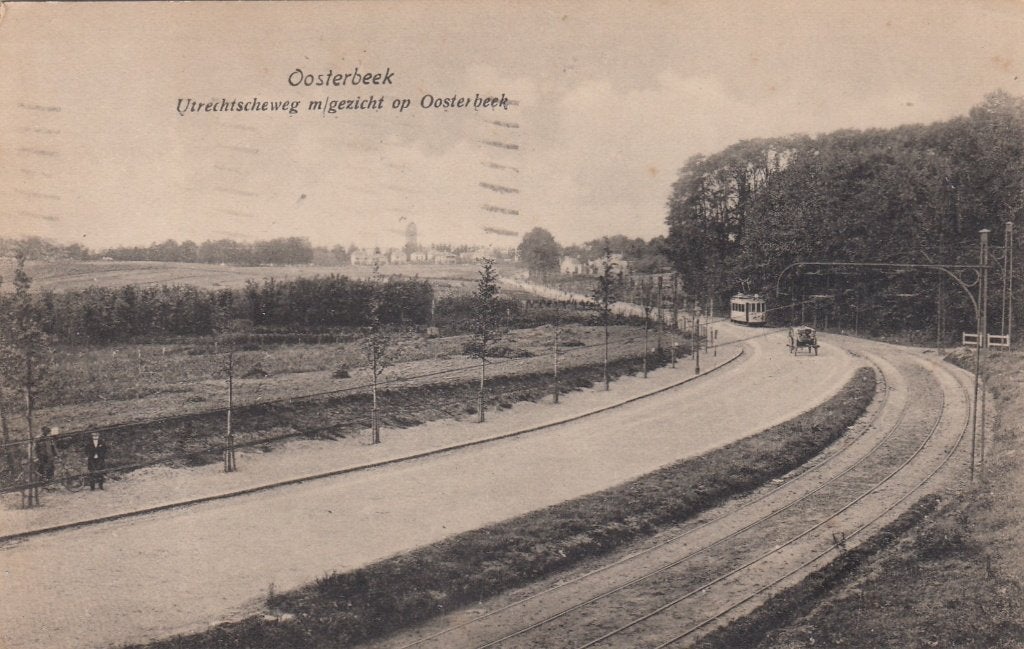Oosterbeek - Utrechtscheweg 1920, Verzamelen, Ansichtkaarten | Nederland, Ophalen of Verzenden, Voor 1920, Gelopen, Gelderland