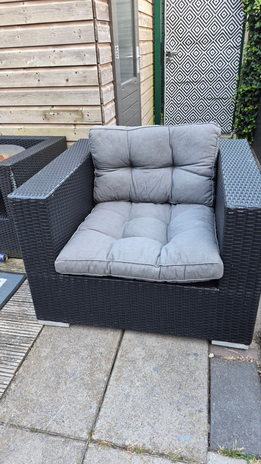 Lounge stoel inclusief kussens te koop, Tuin en Terras, Tuinsets en Loungesets, Ophalen, Gebruikt, Stoel, Loungeset