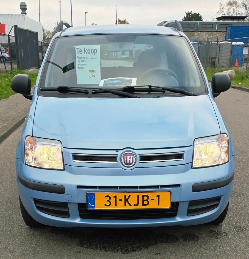 Fiat Panda 1.2 44KW 60PK 2009 Blauw, Auto's, Fiat, Voorwielaandrijving, 1242 cc, Origineel Nederlands, Bedrijf