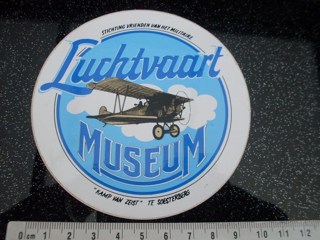 sticker vrienden militaire luchtvaart museum soesterberg, Verzenden, Zo goed als nieuw, Bedrijf of Vereniging