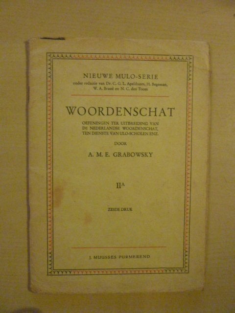A. Grabowsky - Woordenschat IIa, Ophalen of Verzenden, Gelezen, Van Dale, Nederlands