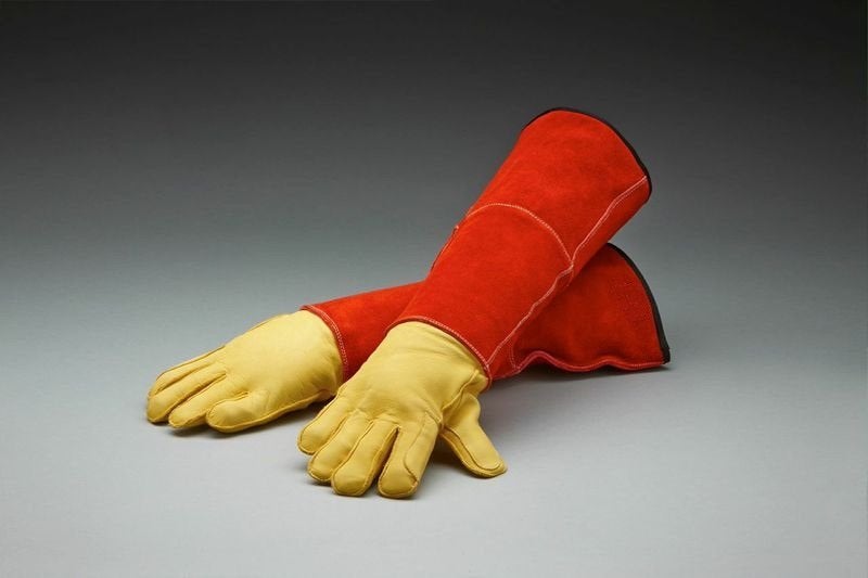 Bescherm Handschoenen (lange uitvoering met Kevlar Rood/Geel, Ophalen of Verzenden, Nieuw