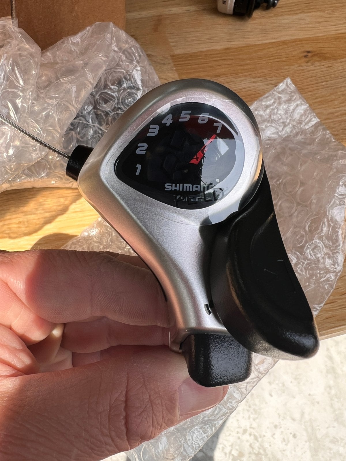 Shimano shifter 7 speed fatbike v8 ouxi nieuw, Fietsen en Brommers, Fietsonderdelen, Ophalen of Verzenden, Nieuw, Fatbike