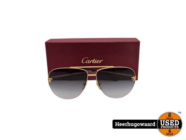 Panthère de Cartier Zonnebril Unisex CRESW00093 met Bon, Cartier, Zo goed als nieuw, Support@cartier.com, 13 Rue de la Paix, 75002 Paris
France