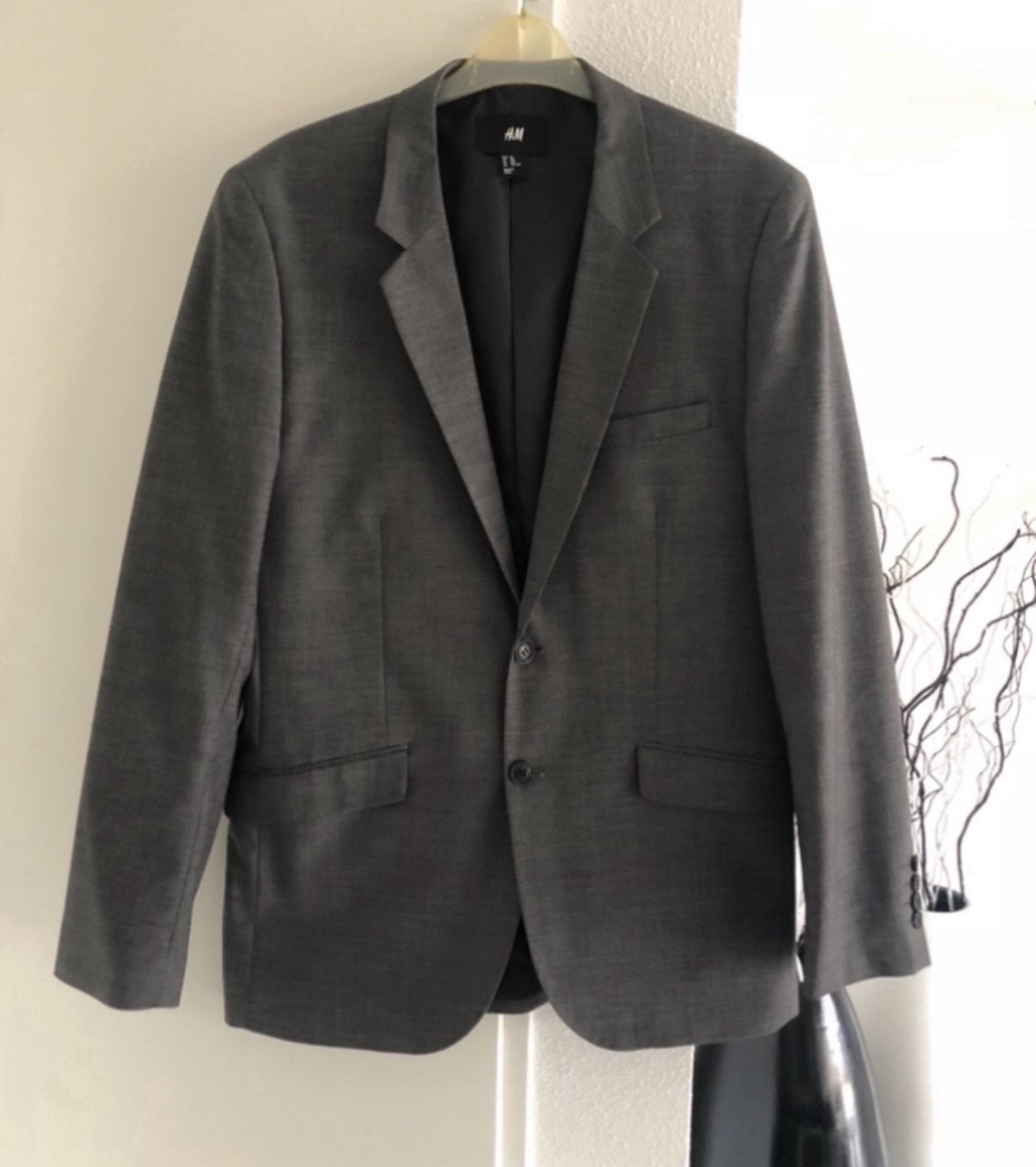 H&M blazer grijs maat 50, Ophalen of Verzenden, Zo goed als nieuw, Maat 48/50 (M), Grijs