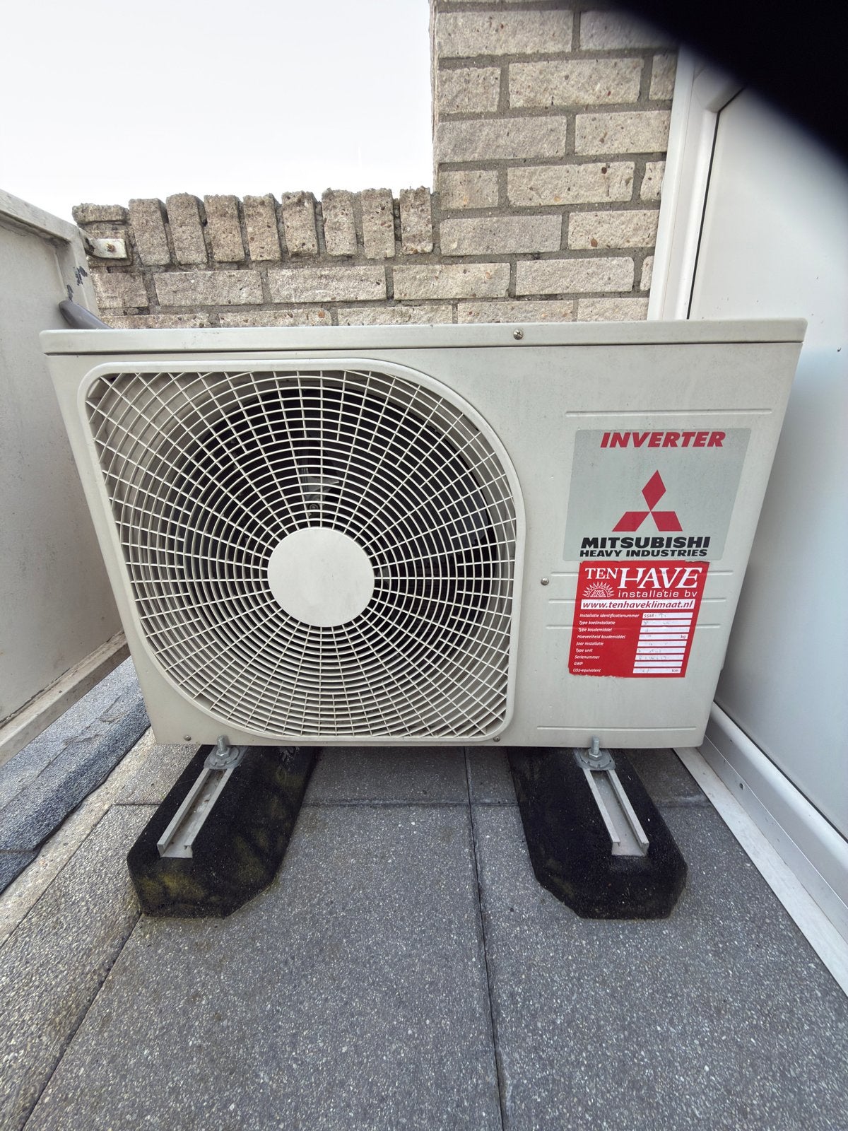 Mitsubishi Heavy Industries airco 3,5 kW, Witgoed en Apparatuur, Airco's, Ophalen, Gebruikt, Verwarmen, 3 snelheden of meer