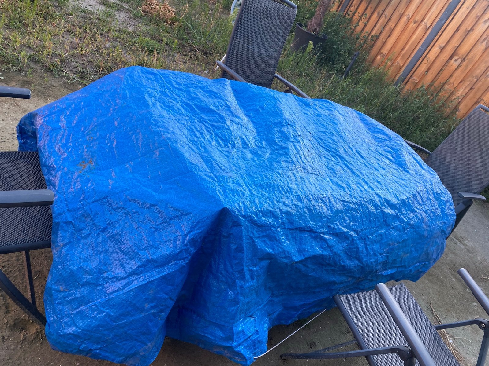 Afdekzeil voor zwembad ongeveer 1,5 x 2m, Ophalen, Gebruikt, Afdekzeil