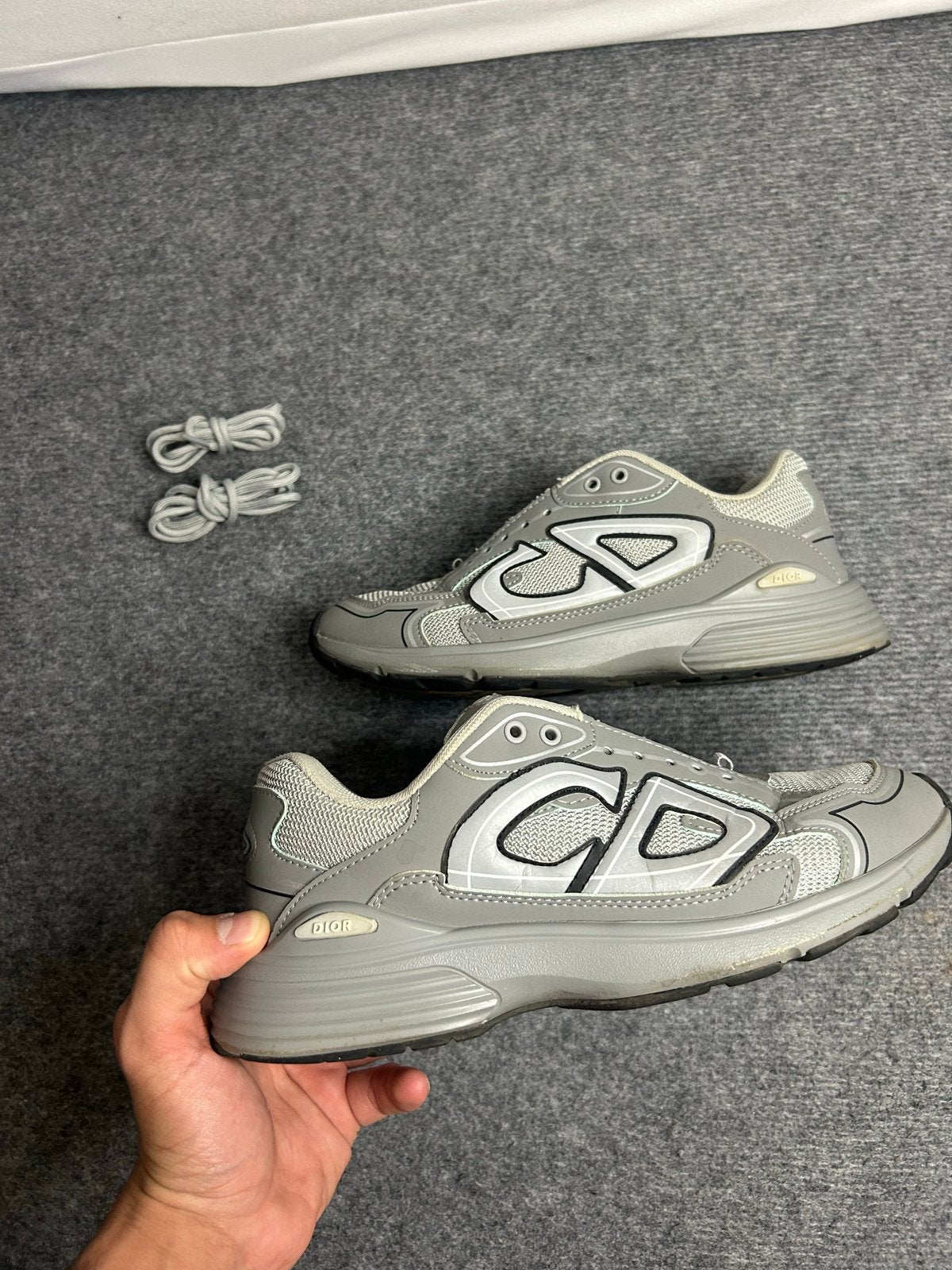 Dior B30 Sneakers Grijs - Maat 43, Kleding | Heren, Ophalen of Verzenden, Zo goed als nieuw, Overige kleuren, Sneakers of Gympen