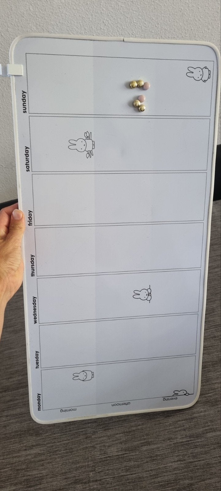 Weekplanner / whiteboard Nijntje, Diversen, Ophalen, Zo goed als nieuw, Whiteboard